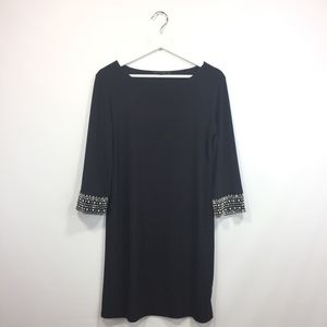 Tiana B PM Petite Medium Dress Black 3/4 Sleeves
